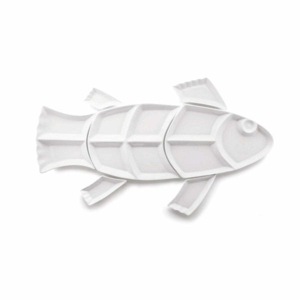Güral Porselen Buffet Parçalı Balık Seti 18x8cm