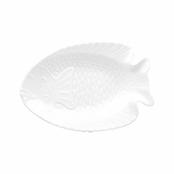 Güral Porselen Denizden Gelenler Rölyefli Balık Tabağı 39x26