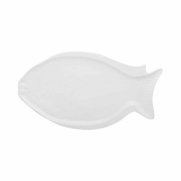 Gural Porcelain Relief Fish Plate 41x22