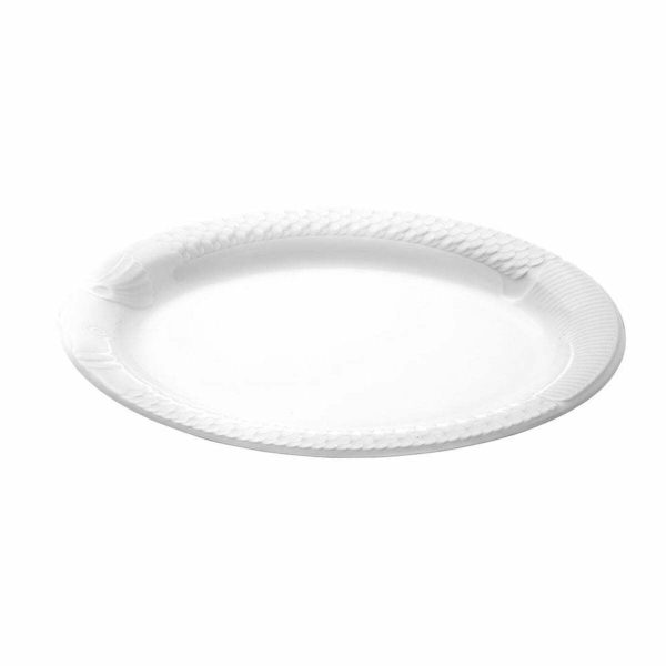 Güral Porselen Denizden Gelenler Rölyefli Düz Balık Tabak 30cm