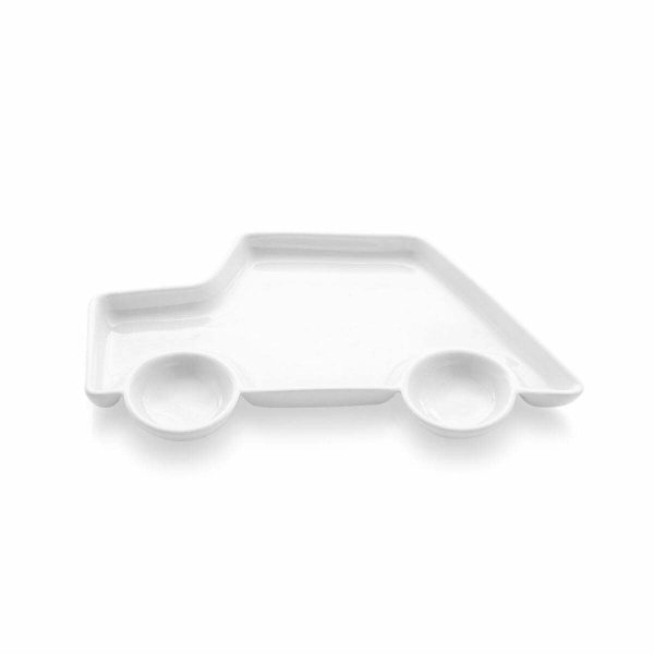Güral Porselen Özel Tabaklar Araba Servis Tabağı 33x21cm