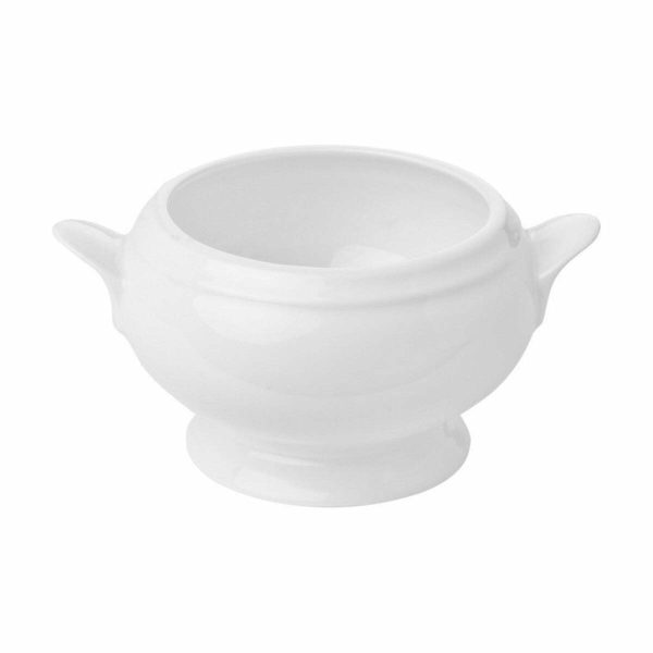 Gural Porcelain Delta Footed Bowl 22cm