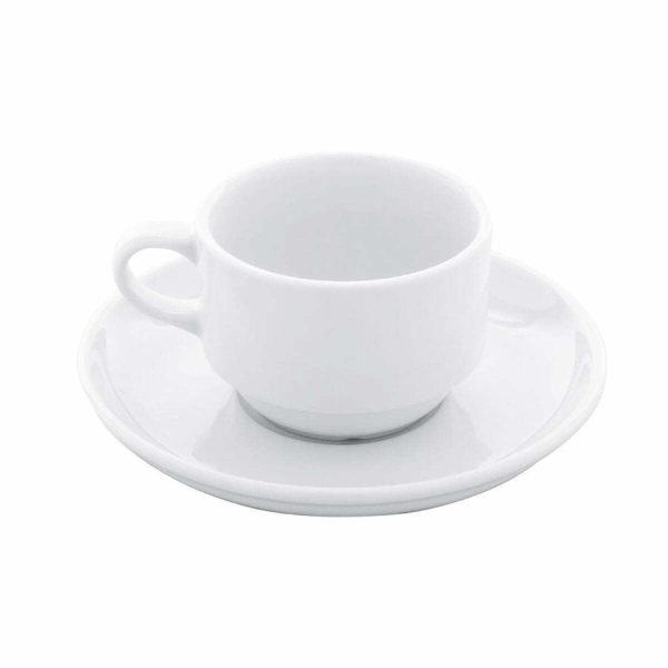 Gural Porcelain Enternasyonel Tea Cup and Saucer 170cc