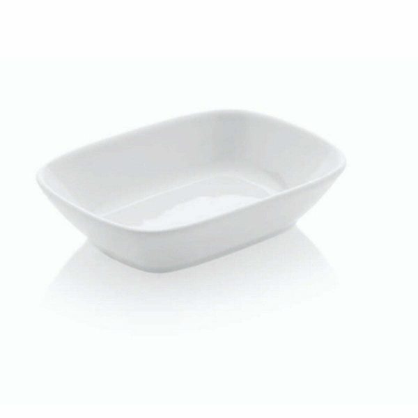 Gural Porcelain Enternasyonel Deep Rectangle Plate 17x12cm