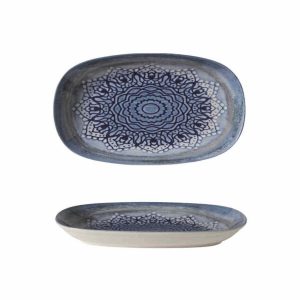 Güral Porselen Blue Voyage Kayık Tabak 24cm