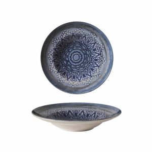 Güral Porselen Blue Voyage Çukur Tabak 26cm
