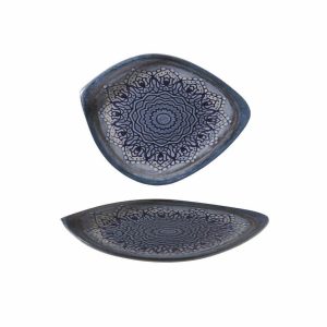 Güral Porselen Blue Voyage Düz Tabak 34cm