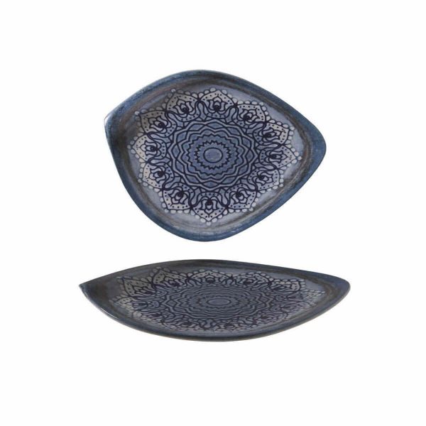 Güral Porselen Blue Voyage Düz Tabak 34cm