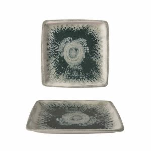 Güral Porselen Green Drop Düz Tabak 25x25cm