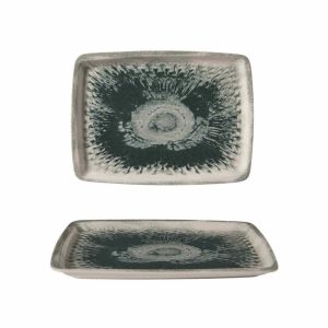 Güral Porselen Green Drop Servis Tabağı 31x23cm