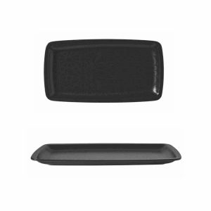 Güral Porselen Blackmatt Orlando Kayık Tabak 34x18cm