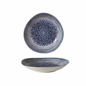 Güral Porselen Blue Voyage Çukur Tabak 20cm