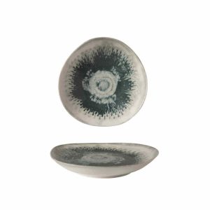 Güral Porselen Green Drop Roden Çukur Tabak 20cm
