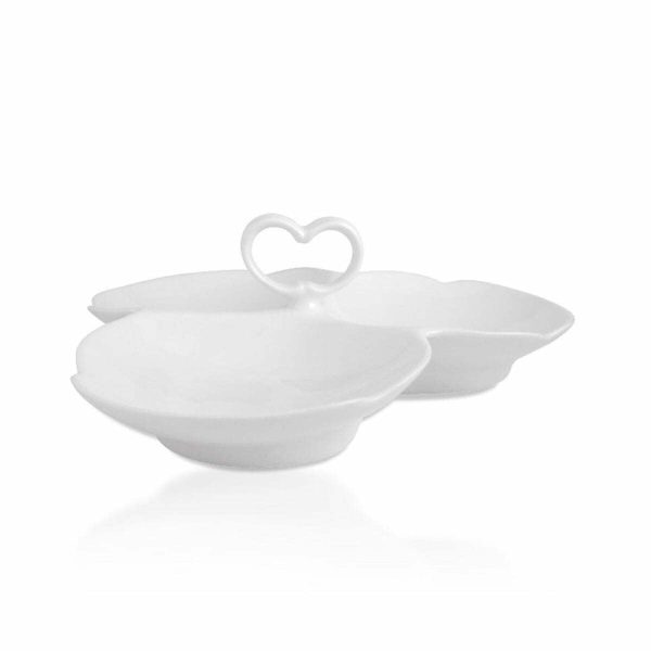 Güral Porselen 3 Bölmeli Çerezlik 26,5cm
