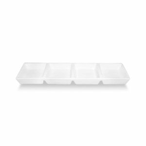 Güral Porselen Merid Bölmeli Sos Tabağı 32x8cm