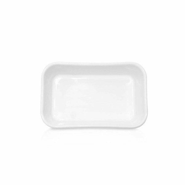 Güral Porselen Kare Kayık Tabak 12x8cm