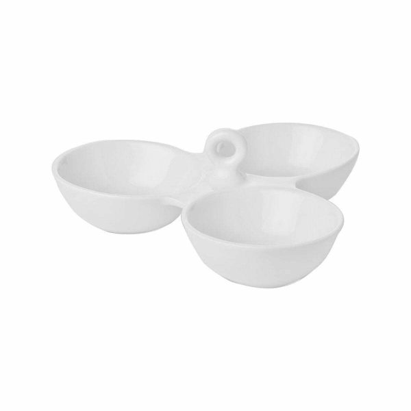 Güral Porselen 3 Bölmeli Baharatlık 17cm