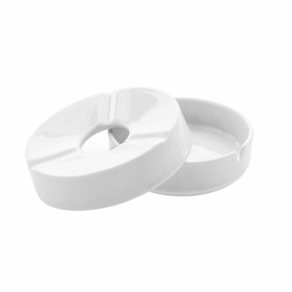 Güral Porselen Köşeli & Yeni Otel Küllük 10cm ve Kapağı 11cm