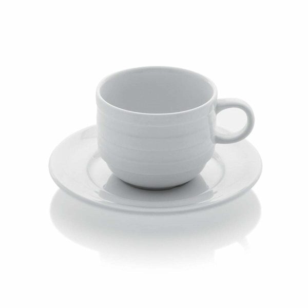 Gural Porcelain Lizbon Nescafe Cup and Saucer