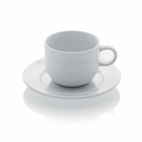 Gural Porcelain Lizbon Coffee Cup and Saucer 140cc
