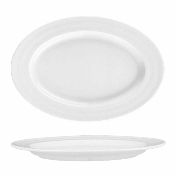 Gural Porcelain Lizbon Boat Plate 34x24cm