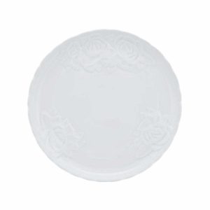 Güral Porselen Rose Rölyefli Düz Tabak 30cm