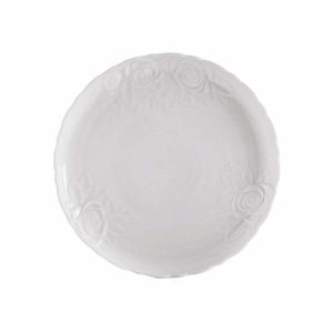 Güral Porselen Buffet Rose Rölyefli Düz Tabak 36cm