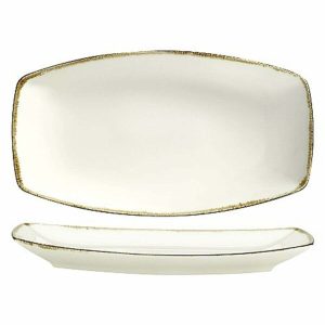 Kütahya Porselen Corendon Atlantis Kayık Tabak 19x11,4cm