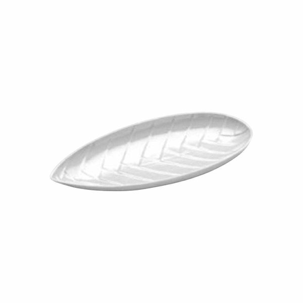 Kutahya Porcelain Ekose Leaf Boat Plate 32cm