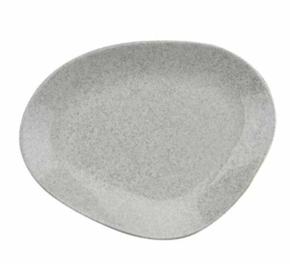 Kutahya Porcelain Corendon Flat Plate 22cm Granule Cream