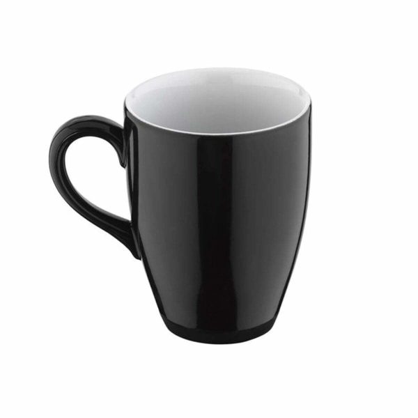 Kutahya Porcelain Lima Black Mug Glass 350cc