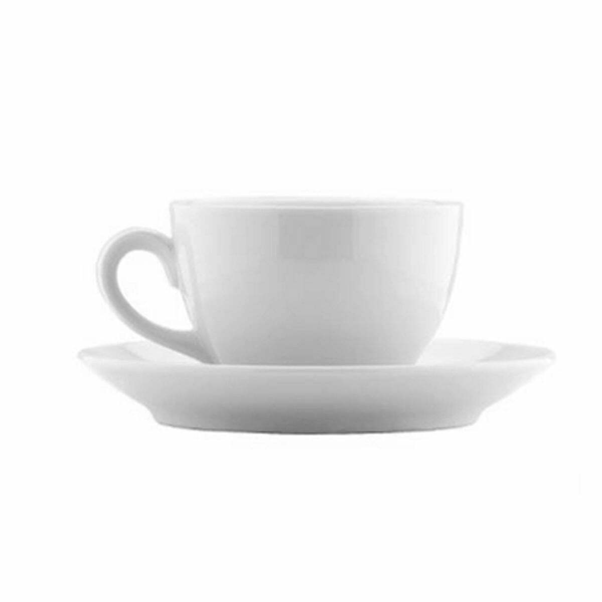 Kütahya Porselen Lima Capppucino Fincanı ve Tabağı 230cc 1 Kütahya Porselen Lima Capppucino Fincanı ve Tabağı 230cc