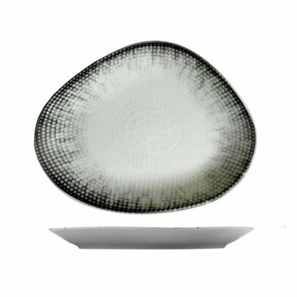 Kutahya Porcelain Corendon Cream Flat Plate 22cm