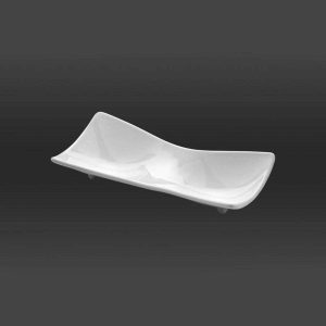 Kütahya Porselen Tavola Bölmeli Kayık Tabak 12cm
