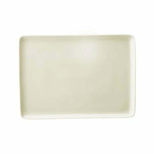 Kutahya Porcelain Tan Cream Flat Plate 27x20cm