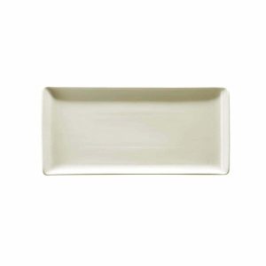 Kütahya Porselen Tan Krem Kayık Tabak 30x14cm