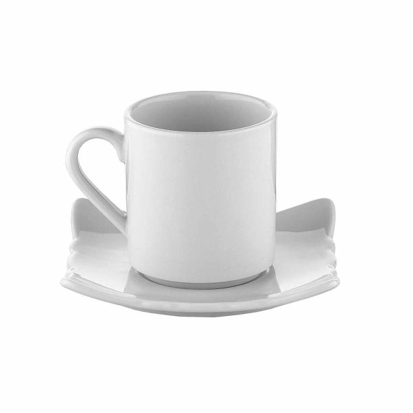 Kutahya Porcelain Violet Tea Cup and Saucer 281cc