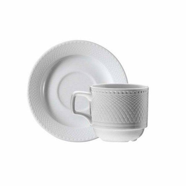 Kutahya Porcelain Zumrut Espresso Coffee Cup and Saucer 112cc