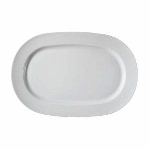 Kütahya Porselen Zümrüt Kayık Tabak 40cm
