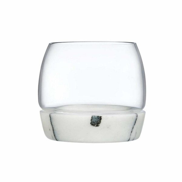 Nudeglass Chill Whiskey Glass With Marble Base