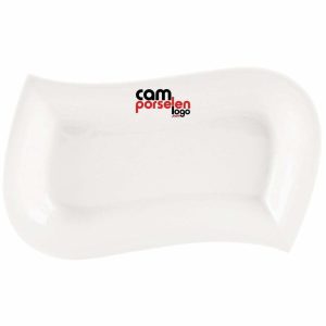 Porland Porselen Kayık Tabak Leaf 32cm