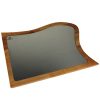 Kuvarz Biftek Ahşap ve Çelik Sunum Tablası Kayın 38x26cm