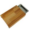 Kuvarz Hazneli Kesme Tahtası 34x22x6cm Kayın