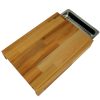 Kuvarz Hazneli Kesme Tahtası 43x28x7cm Kayın