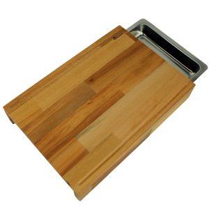 Kuvarz Hazneli Kesme Tahtası 43x28x7cm Kayın