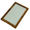Kuvarz Dikdörtgen Ahşap ve Mermer Sunum Tablası Kayın 29x19cm