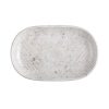 Id Fine Grigio Oval Kayık Tabak 14 cm