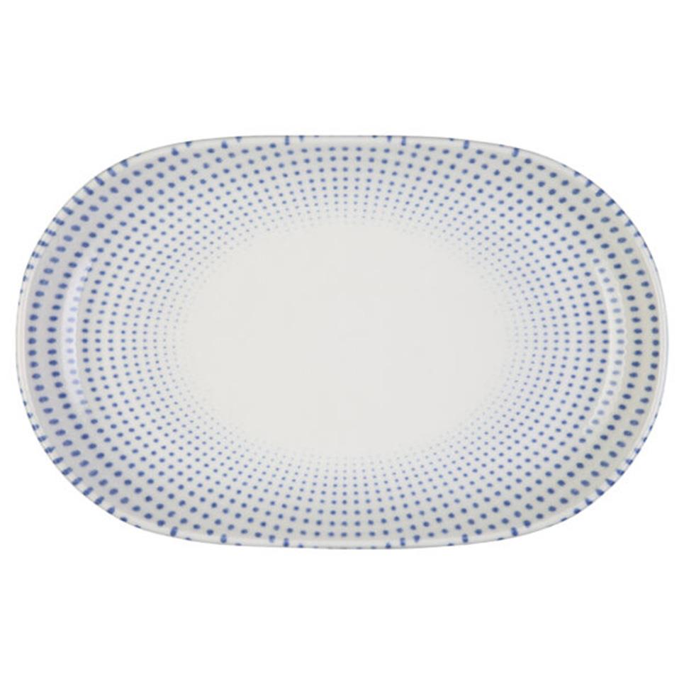 Id Fine Harmony Blue Magnus Oval Kayık Tabak 23 cm 1 Id Fine Harmony Blue Magnus Oval Kayık Tabak 23 cm