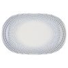 Id Fine Harmony Blue Magnus Oval Kayık Tabak 37 cm