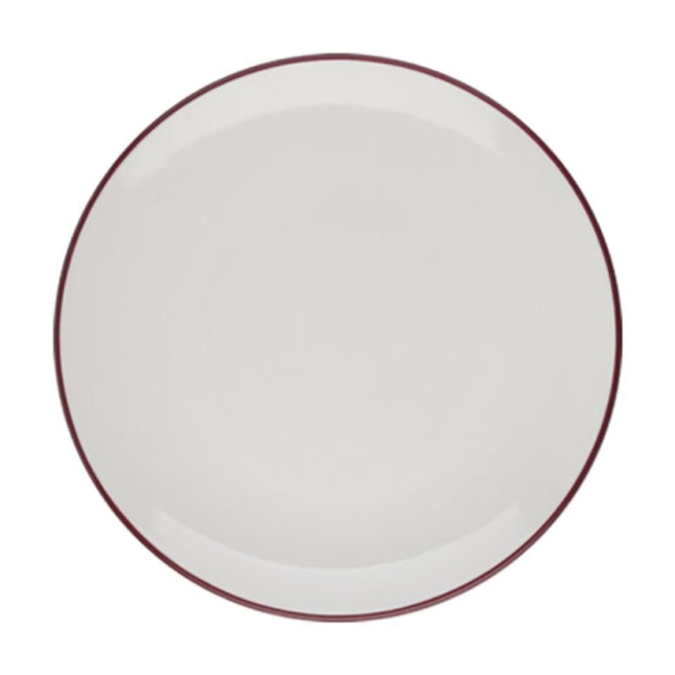 Id Fine Modest Maroon Düz Tabak 17 cm 1 Id Fine Modest Maroon Düz Tabak 17 cm